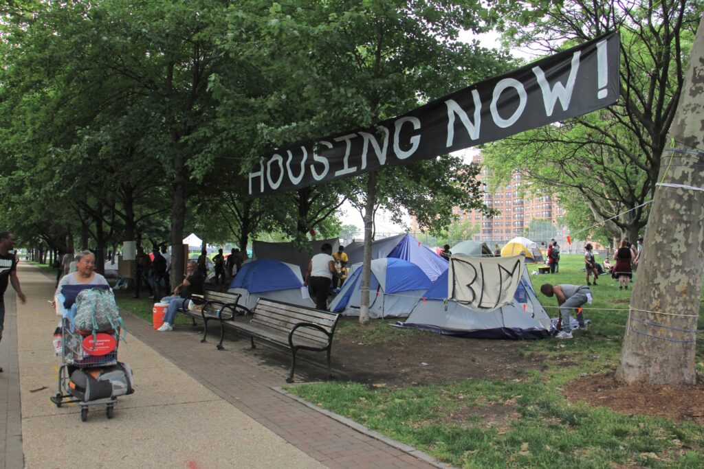 2020 06 11-e lee-philadelphia ben franklin parkway-homeless encampment protest housing now Encampment on Ben Franklin Parkway