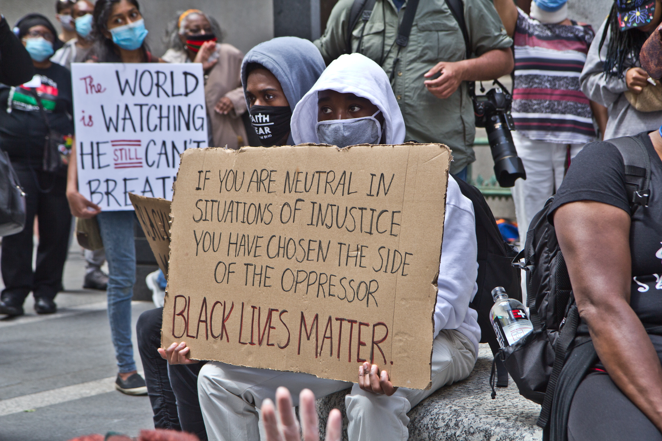 Protesters peacefully call for systemic change in the U.S.