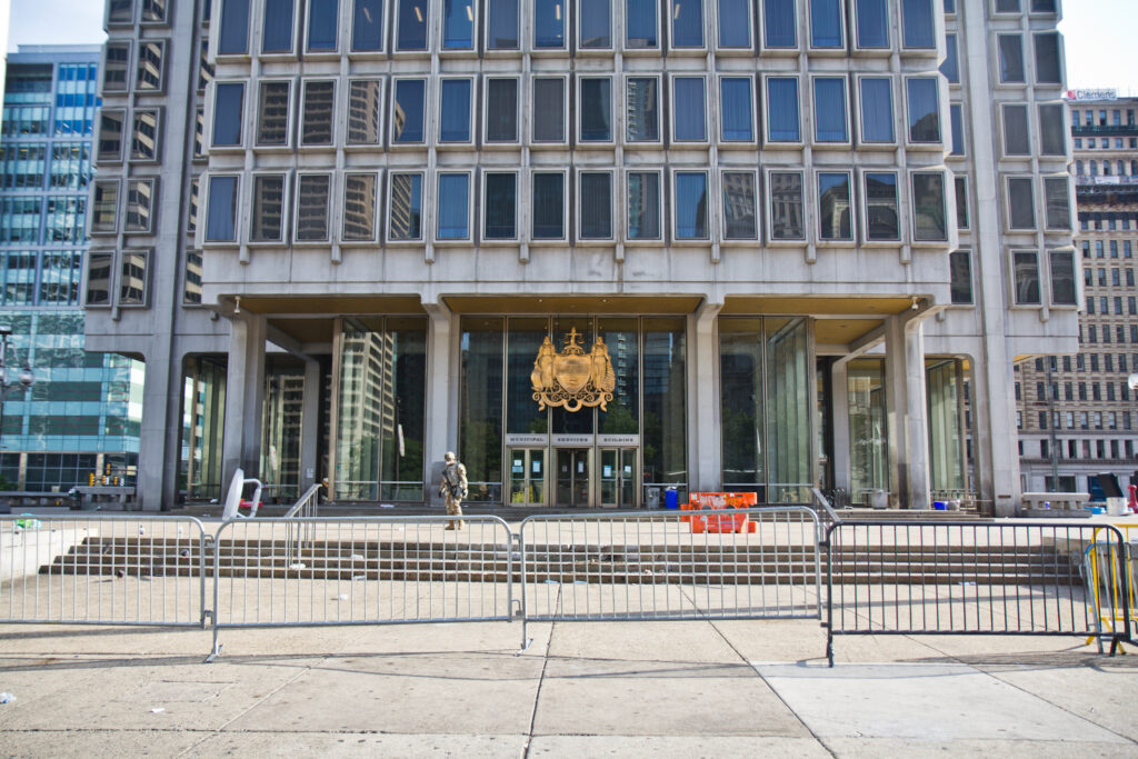2020 6 3 k paynter rizzo removed-2 The former site of the Frank Rizzo statue