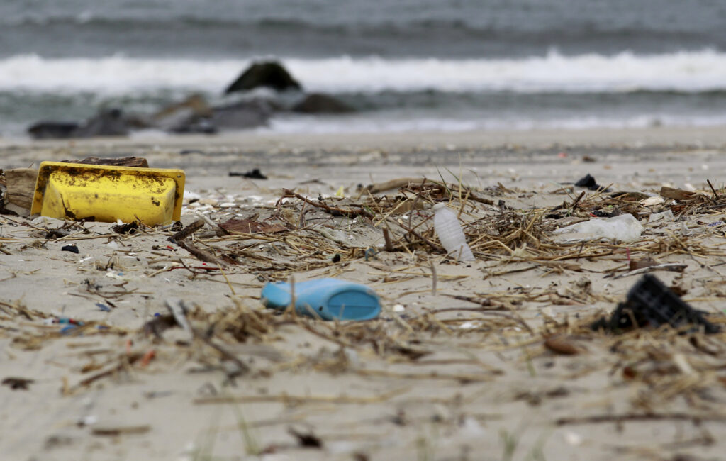 Beach garbage Beach litter