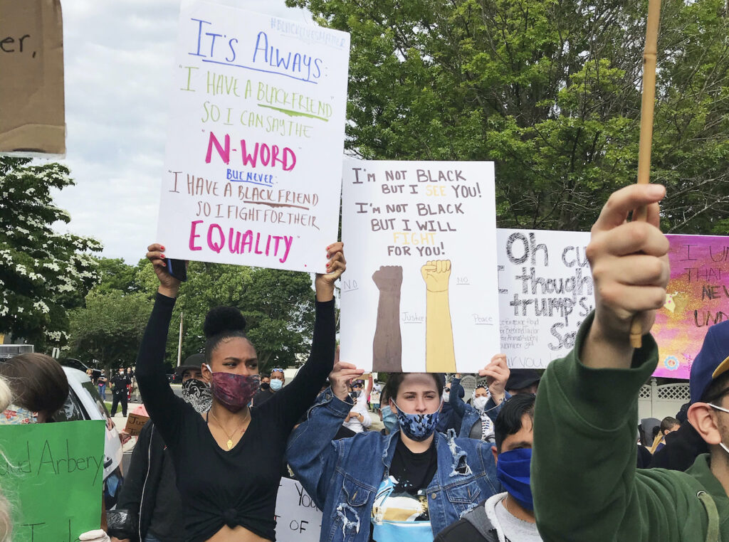 America Protests New Jersey Protesters attend a Black Lives Matter protest at the city hall and the police department in Clifton, N.J.
