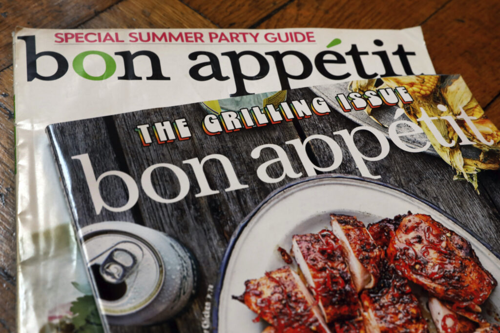 Media Bon Appetit Apology Two covers of Bon Appetit magazine