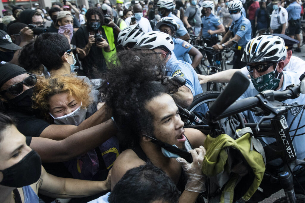 Minneapolis Police Death Protests Philadelphia Police and protesters clash in Philadelphia