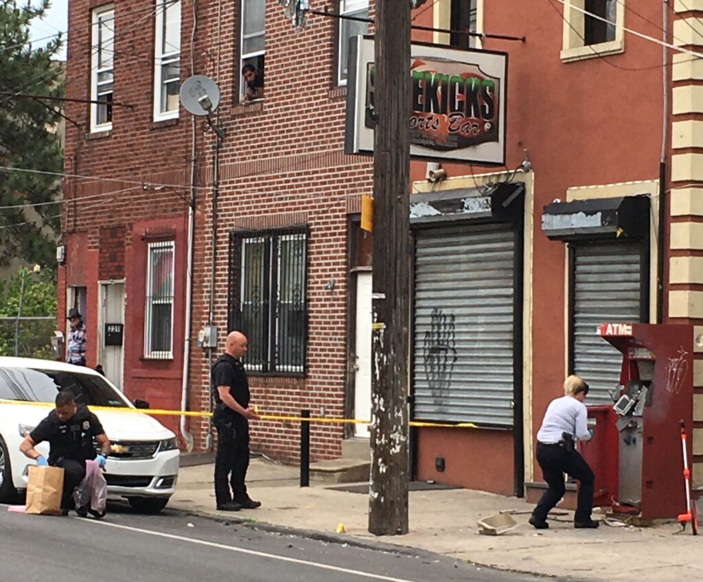 ATM_exposion_kensington_CJ_060220 Police are seen on the scene of an ATM explosion in Philly