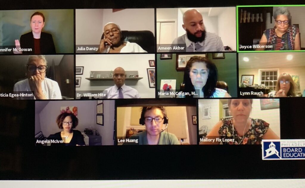 Bd-of-ed-June-25-2048×1265 Screenshot of the Board of Education meeting, June 25, 2020.