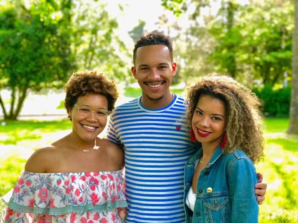 golson family Christopher Golson (center) and Jessica Golson (right) with their cousin Gillian Golson. The Golsons have helped circulate a petition to demand change at Philly area private schools. (Picture courtesy of Golson family.)