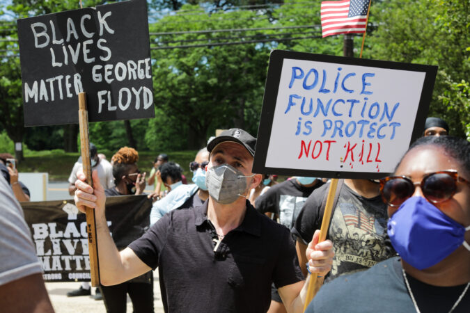 Gov. Phil Murphy at BLM protest