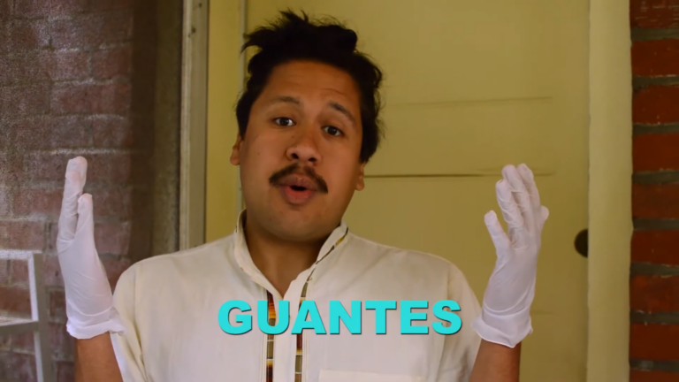 Gabriel Perez Setright teaches Spanish vocabulary useful to the pandemic