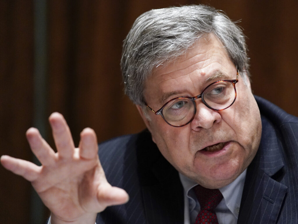 Critics have called Attorney General William Barr too willing to do the bidding of President Trump. Justice Department attorneys say they’ve seen political pressure in big cases. Critics have called Attorney General William Barr too willing to do the bidding of President Trump. Justice Department attorneys say they've seen political pressure in big cases.
Evan Vucci/AP