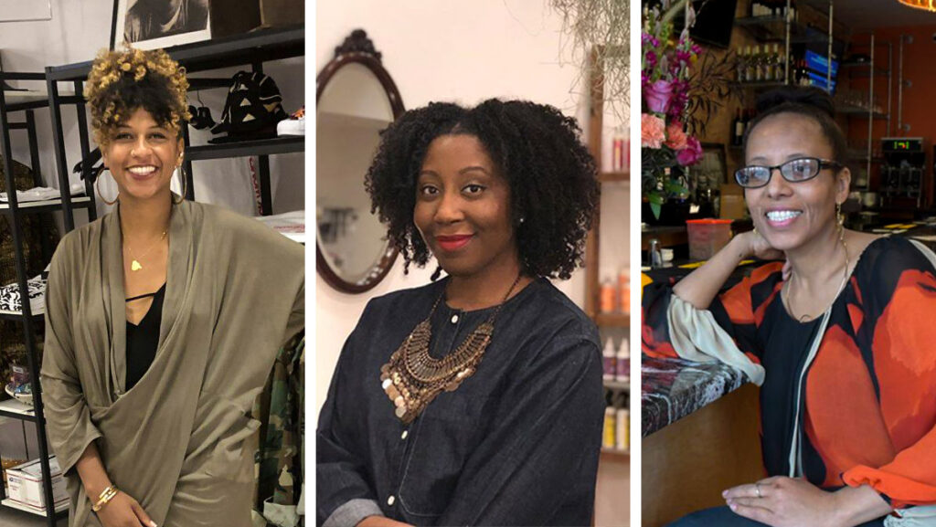 blackownedbusinesses-women2 Shanti Mayers of The Sable Collective, Jenea Robinson of Marsh + Mane, Saba Tedla of Booker's Restaurant PHILADELPHIA TRIBUNE; INSTAGRAM