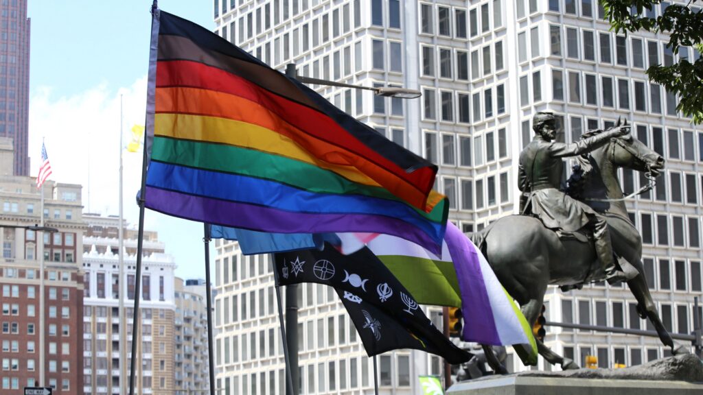 city_of_philadelphia_lgbtq_gay_pride_flag_02_012418 An LGBTQ pride flag is pictured in Center City.
