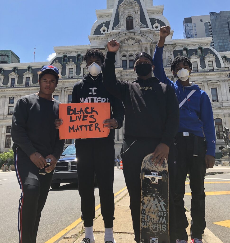 image0 Solomon Jones took his son to the George Floyd protests in Philadelphia. (Photo by Solomon Jones)