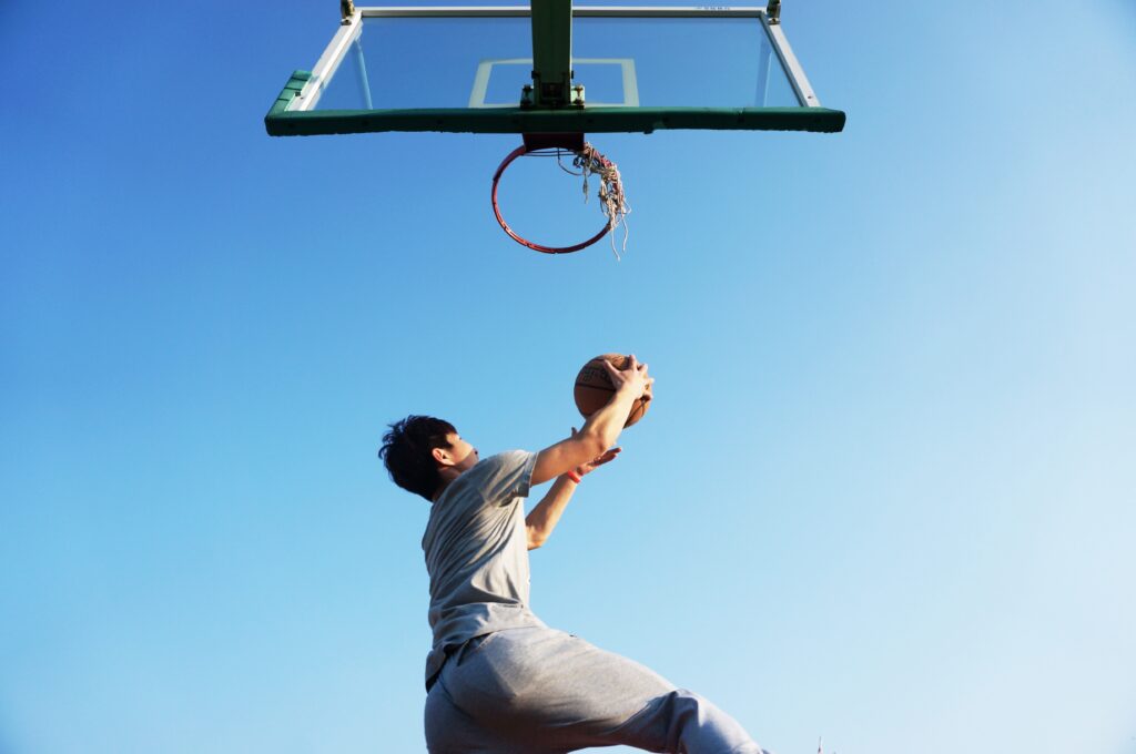 man-dunking-the-ball-163452 Basketball player (Courtesy of Pixabay)