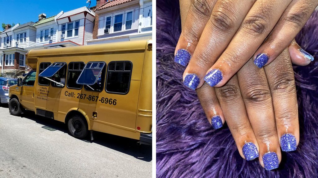 nailsalonbus-1024×576 Last Minute Nails has been one of the only salons open throughout the pandemic FACEBOOK / SIMONE COLLUCCI; LAST MINUTE NAILS