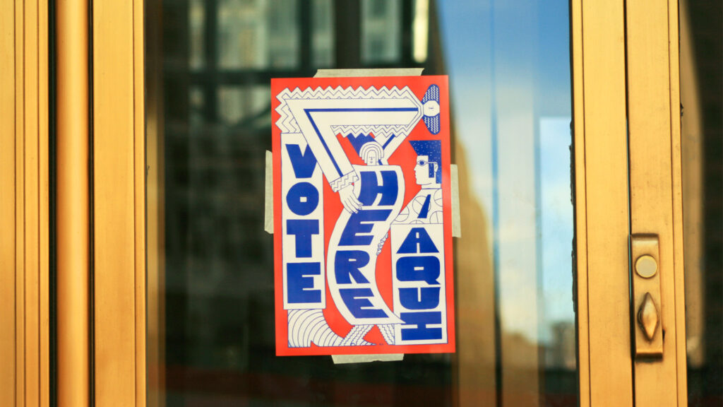 pollingplace-philly A sign outside a polling location in Philadelphia in 2016.