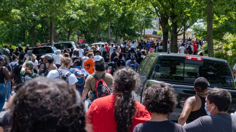 Scenes from solidarity protests in Reading, Pennsylvania. (Tyler Washington)