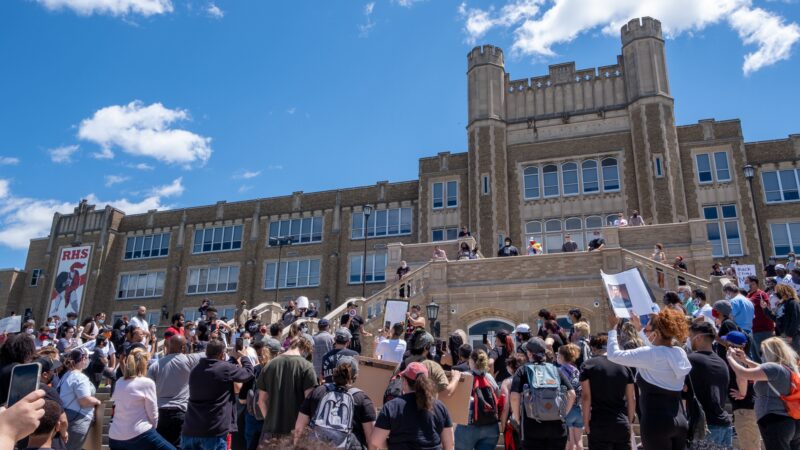 Scenes from solidarity protests in Reading, Pennsylvania.