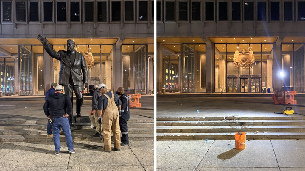 rizzo-gone Frank Rizzo statue removed