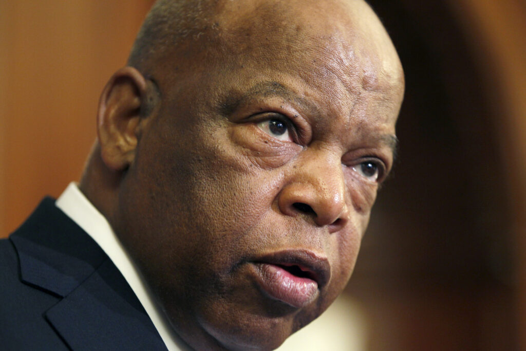 John Lewis Rep. John Lewis, D-Ga., participates in a ceremony to unveil two plaques recognizing the contributions of enslaved African Americans in the construction of the United States Capitol, Wednesday, June 16, 2010, on Capitol Hill in Washington. (AP Photo/Carolyn Kaster)