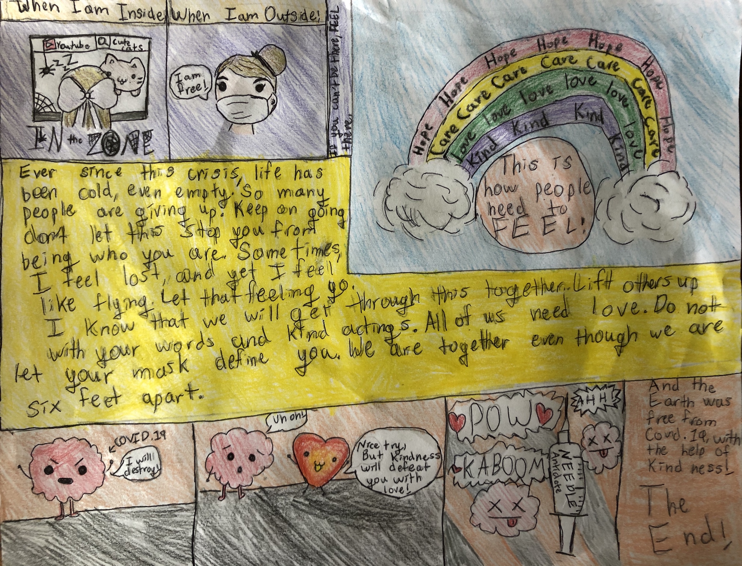Freja Laurison's COVID-19 comic