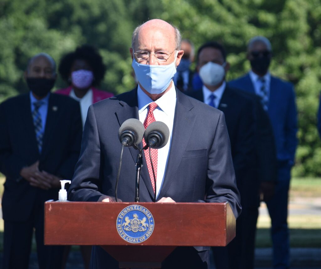 DSC_0117-1920×1613 Gov. Tom Wolf speaks during a news conference. (Ed Mahon/PA Post)