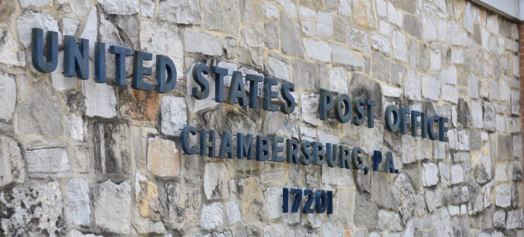 DSC_0405-e1595259622416-1920×869 Chambersburg post office. (Brett Sholtis / WITF)
