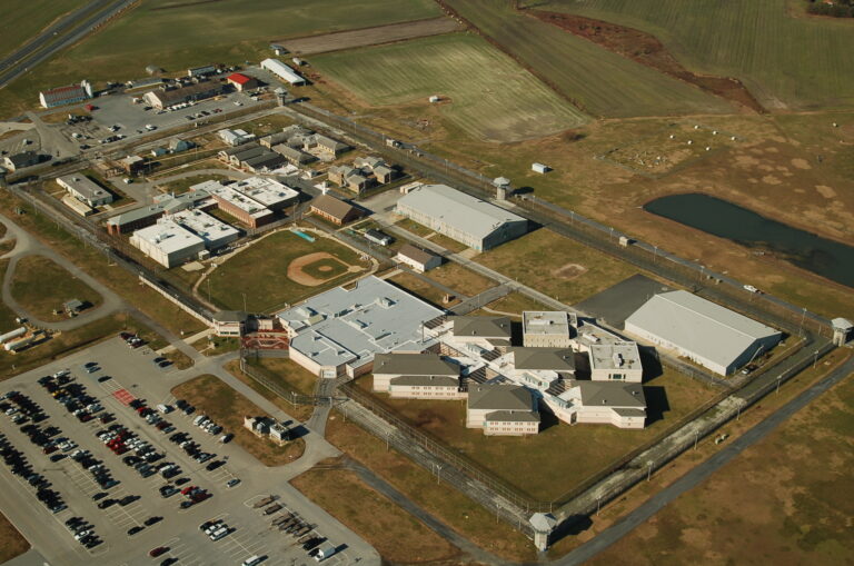 Overhead photo of the prison complex