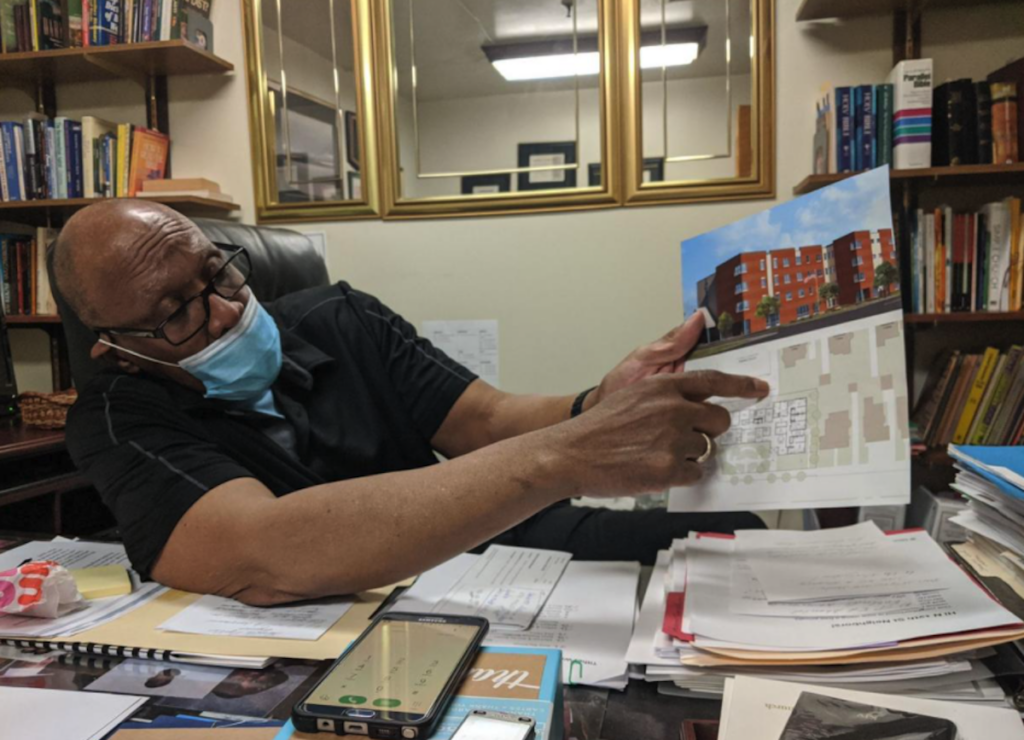 Screen Shot 2020-07-06 at 1.05.30 PM “There is absolutely no affordable housing in East Oak Lane. Period,” says pastor Wilbert Richardson as he sits in his office at Refuge Evangelical Baptist Church on Wednesday. — (Michael D'Onfrio / The Philadelphia Tribune)