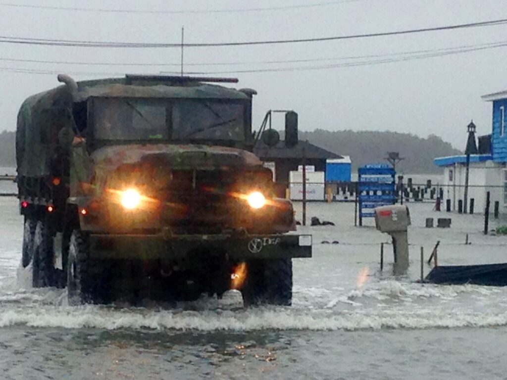TIDAL-FLOODING-1920×1440 Tidal flooding like this in Dewey Beach, Del. will become more common with sea-level rise, scientists warn. (Randall Chase/AP Photo)
