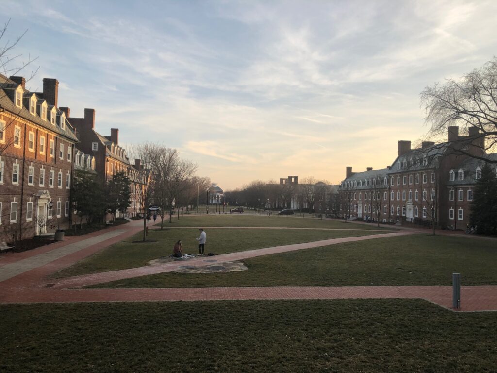 University-of-Delaware The University of Delaware has decided to hold almost all classes remotely this fall, and limit dorms primarily to students requiring face-to-face instruction. (Cris Barrish/WHYY)