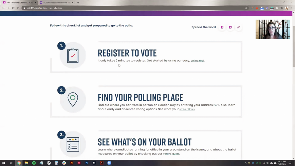 Educating Voters using Vote411