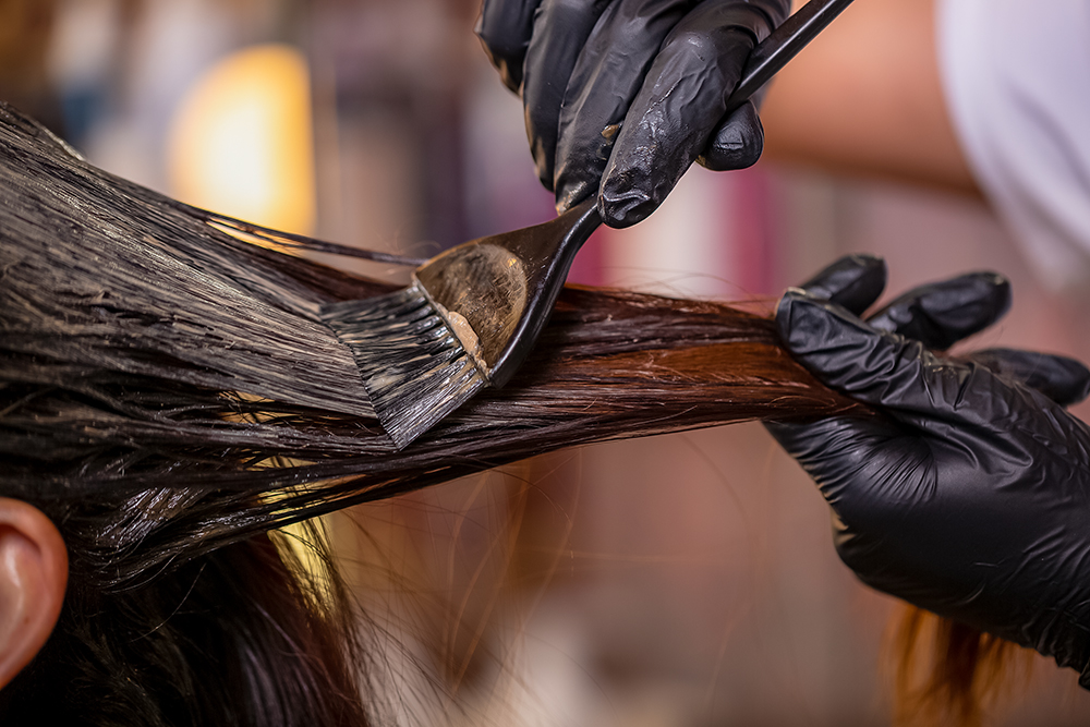 Hair Coloring In The Salon, Hair Styling. Professional Wizard Pa Hair coloring