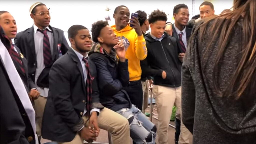 boyslatin-ourphiladelphia-gunviolence-documentary Students at Boys' Latin of Philadelphia Charter School sing together in memory of a lost friend ('OUR PHILADELPHIA')