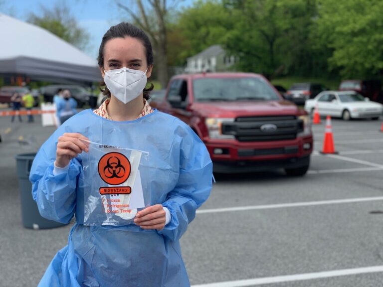 Drive-thru coronavirus testing