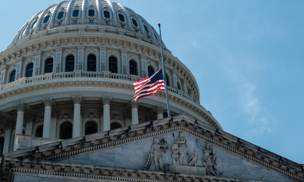 Lawmakers return to the Capitol on Monday. On Saturday, the flag was lowered to half staff to honor the life of Rep. John Lewis, D-Ga., who died late Friday. Lawmakers return to the Capitol on Monday. On Saturday, the flag was lowered to half staff to honor the life of Rep. John Lewis, D-Ga., who died late Friday.
