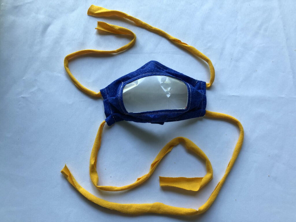 See-through face mask