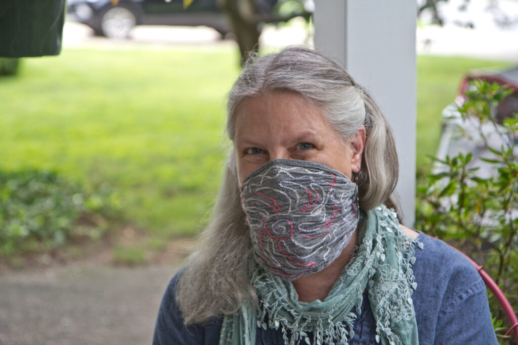 2020 8 31 k paynter deb lemiuer-2 Deb Lemieur is a Temple professor who's been against in person classes since the pandemic began. (Kimberly Paynter/WHYY)