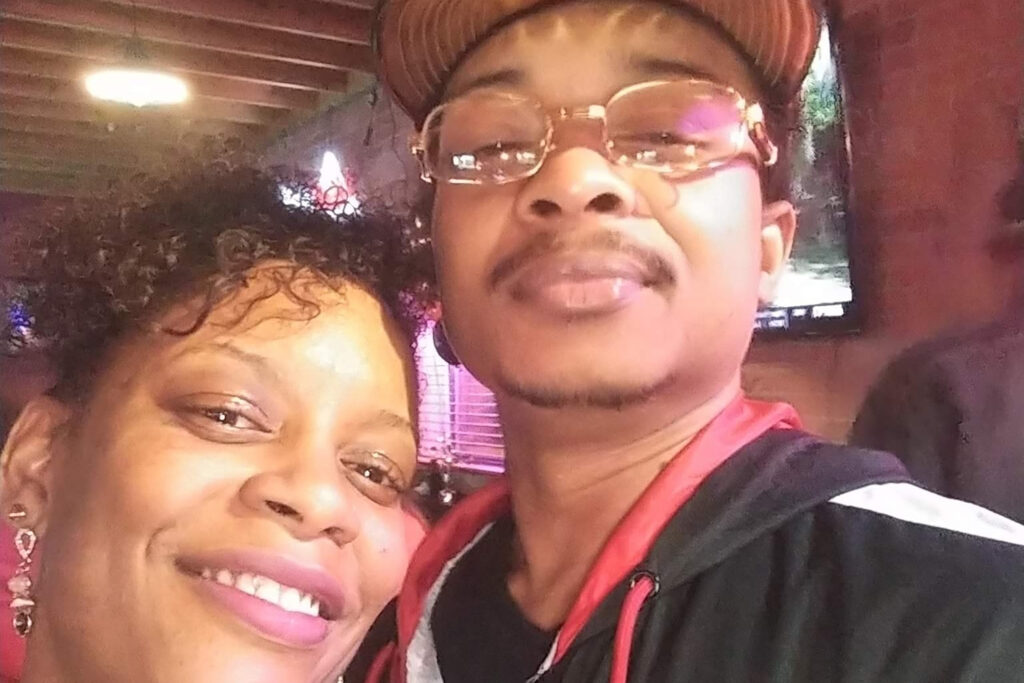 Police Shooting Wisconsin In this September 2019 file selfie photo taken in Evanston, Ill., Adria-Joi Watkins poses with her second cousin Jacob Blake. He is recovering from being shot multiple times by Kenosha police on Aug. 23. (Courtesy Adria-Joi Watkins via AP)