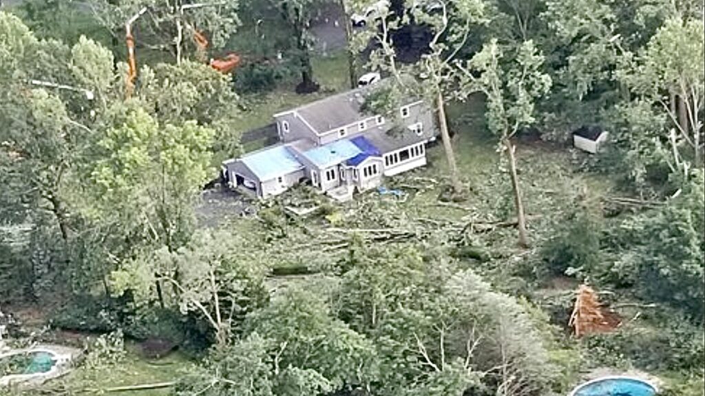 IMG-5460 Tornado damage in the Lincroft section of Middletown Township. (NWS image)