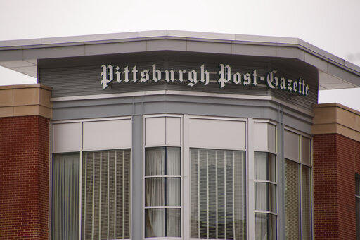 Pittsburgh Post-Gazette Office A sign on a building marks the offices of the Pittsburgh Post-Gazette on Thursday, Feb. 14, 2019, in Pittsburgh. The Newspaper Guild of Pittsburgh submitted a charge to the National Labor Relations Board on Wednesday that publisher and editor-in-chief John Robinson Block