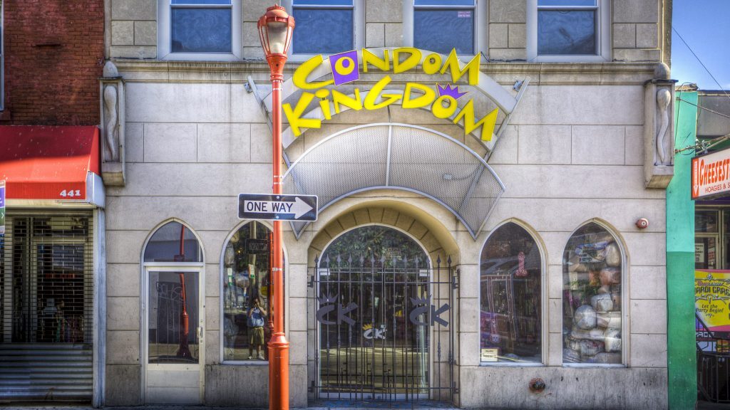 At Condom Kingdom on South Street, business is booming. (Flickr Creative Commons/Terry Robinson)