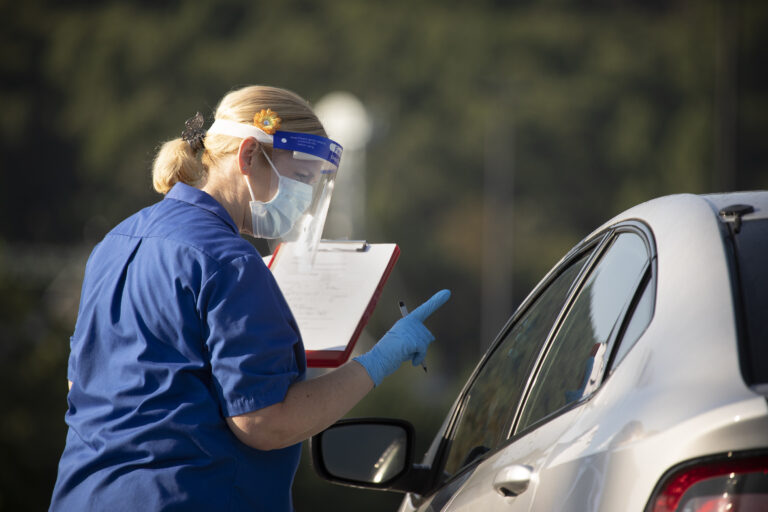 Coronavirus testing site
