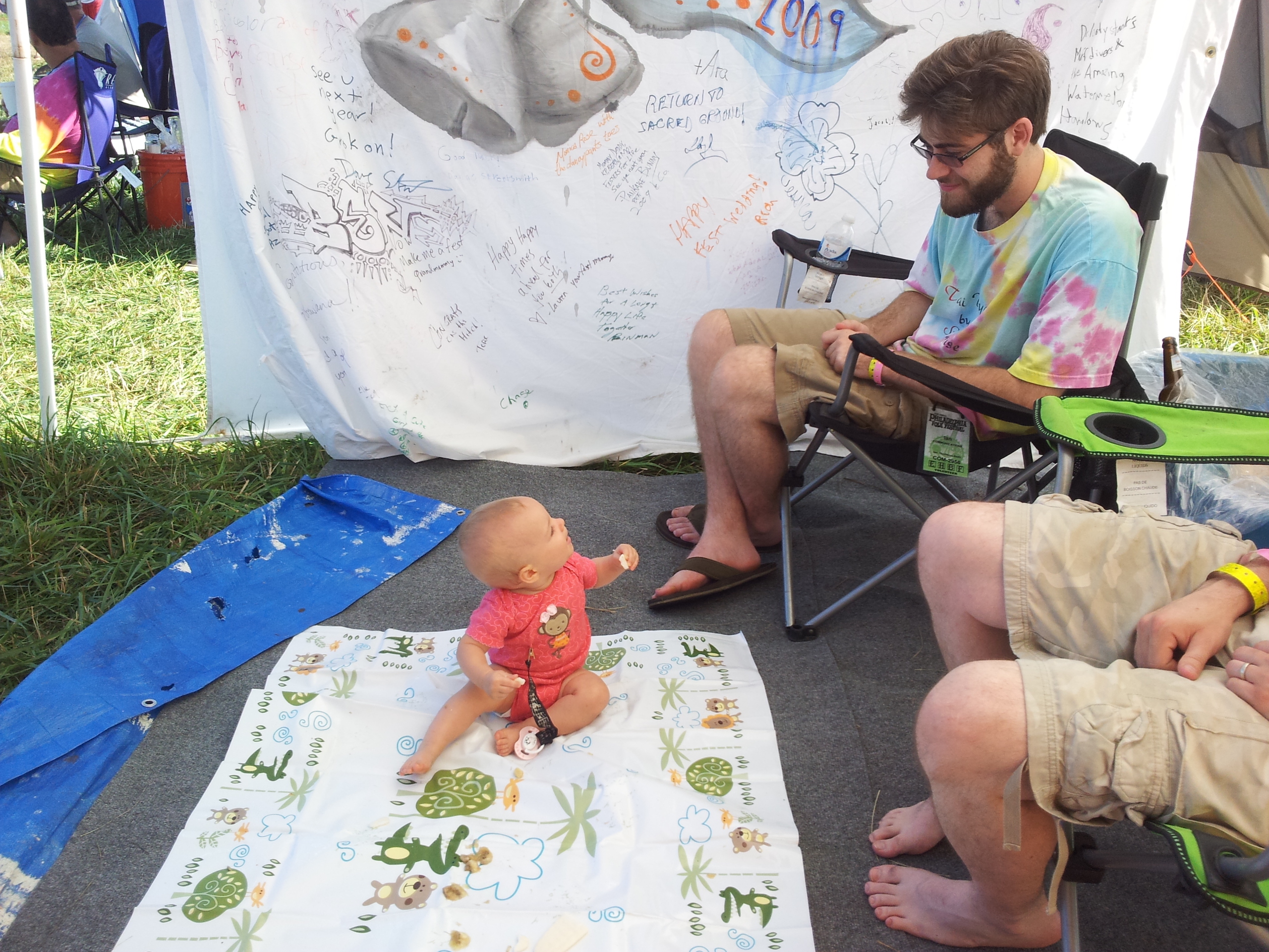 Ian Thomson-Hohl at the Grok campsite in 2012