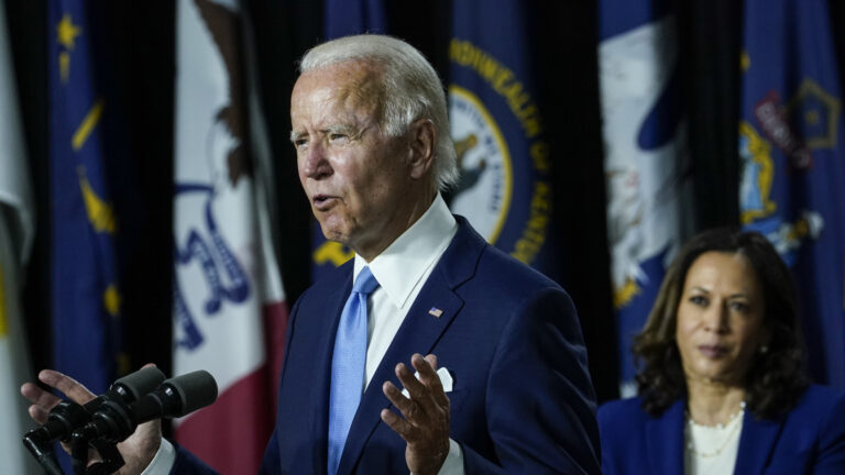 Joe Biden and Running Mate Kamala Harris Deliver Remarks In Delaware