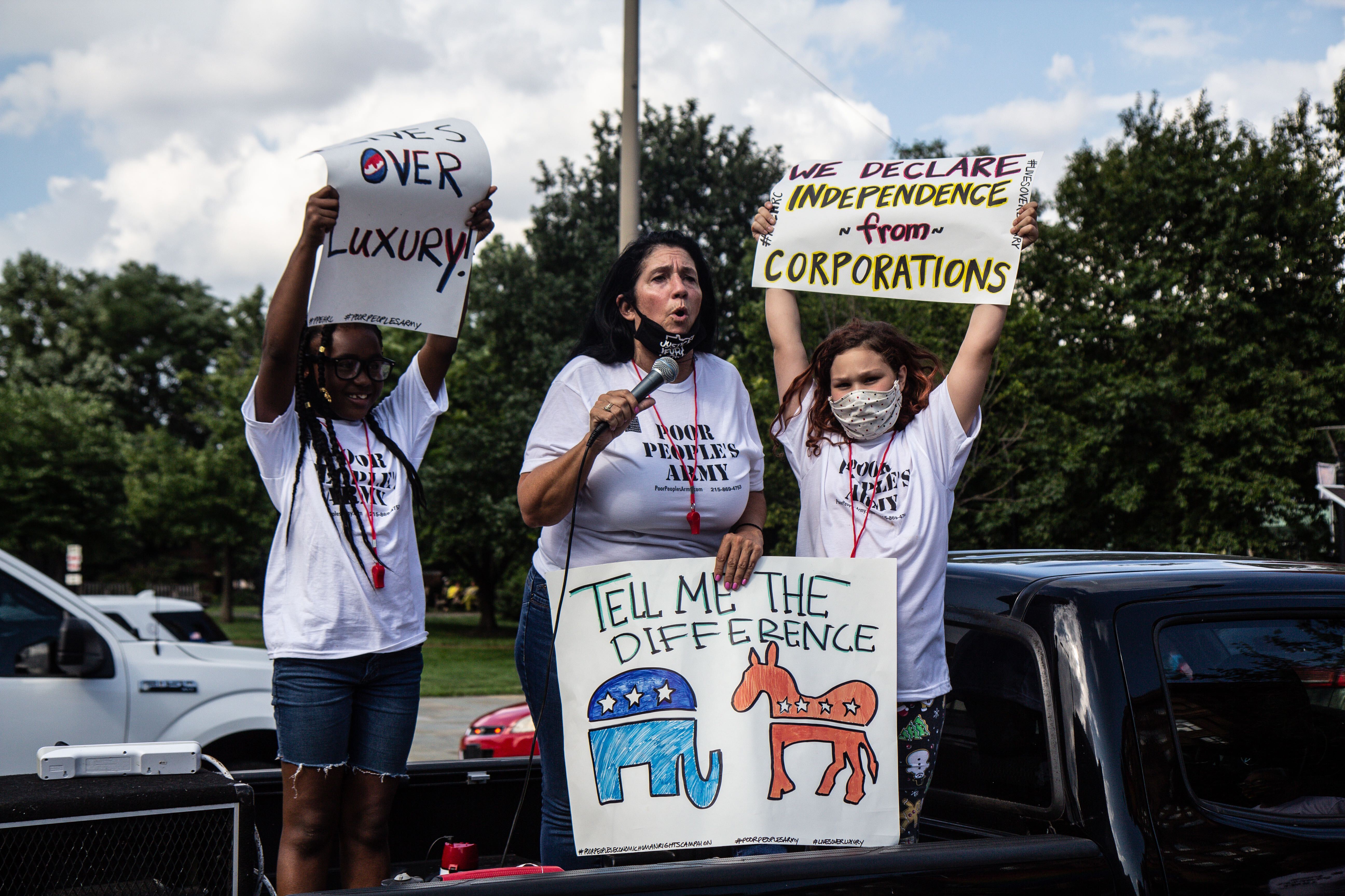 Cheri Honkala with the Poor People’s Army