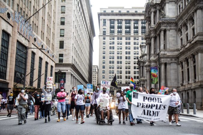 Organizations marching against inequity header to Joe Biden’s campaign office