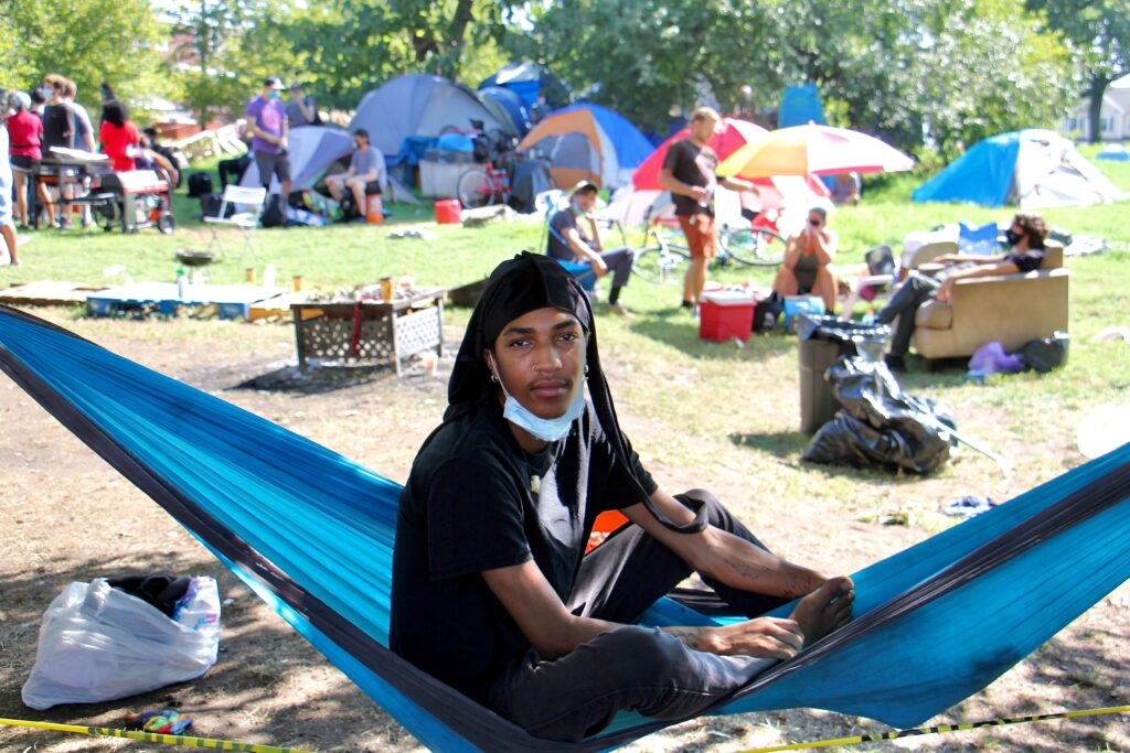 ridge_ave_homeless_encampment_EL_081820_01 Indigo at the Ridge Avenue encampment