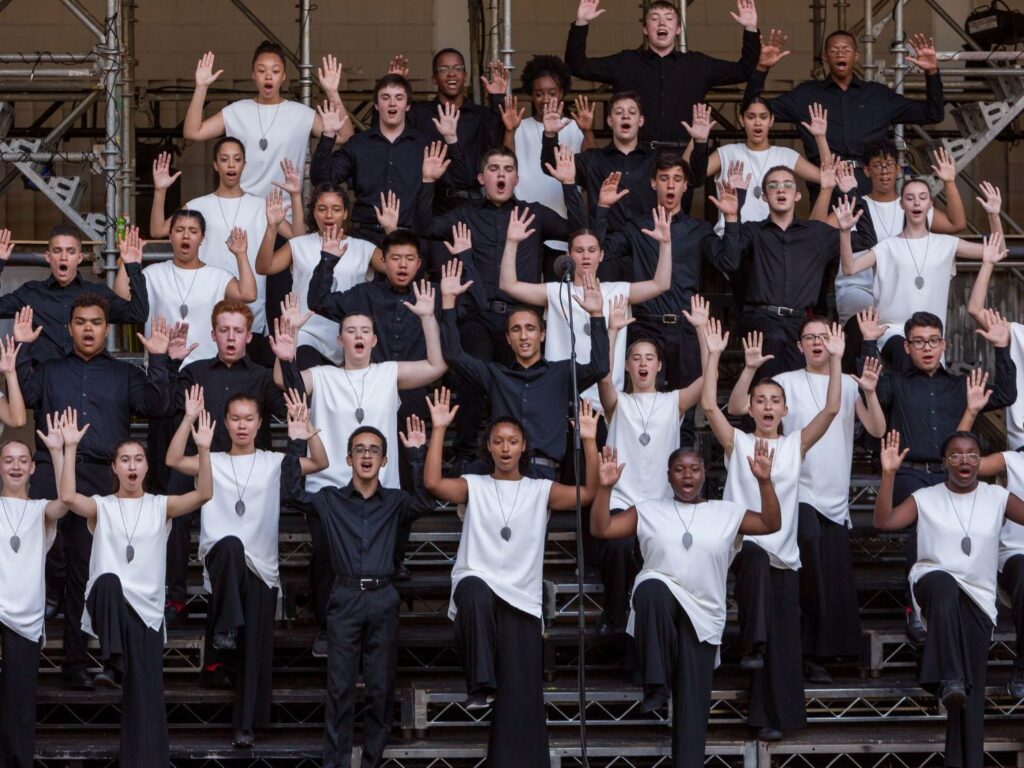 The Young People’s Chorus of New York City, performing back in better times. The Young People's Chorus of New York City, performing back in better times.