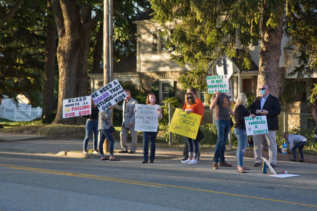2020 9 21 k paynter virtual learning protest-7 ‘No more Zoom’: Chester County families rally against virtual school