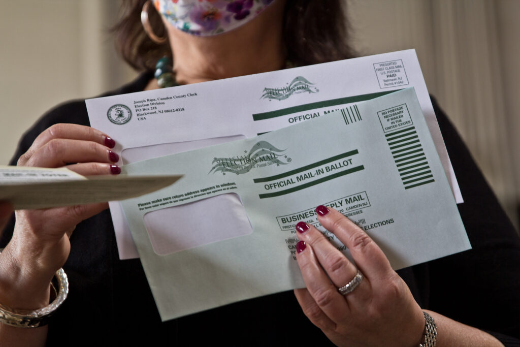 2020 9 24 k paynter mail-in ballots_-5 Camden County N.J. election officials demonstrate mail-in voting